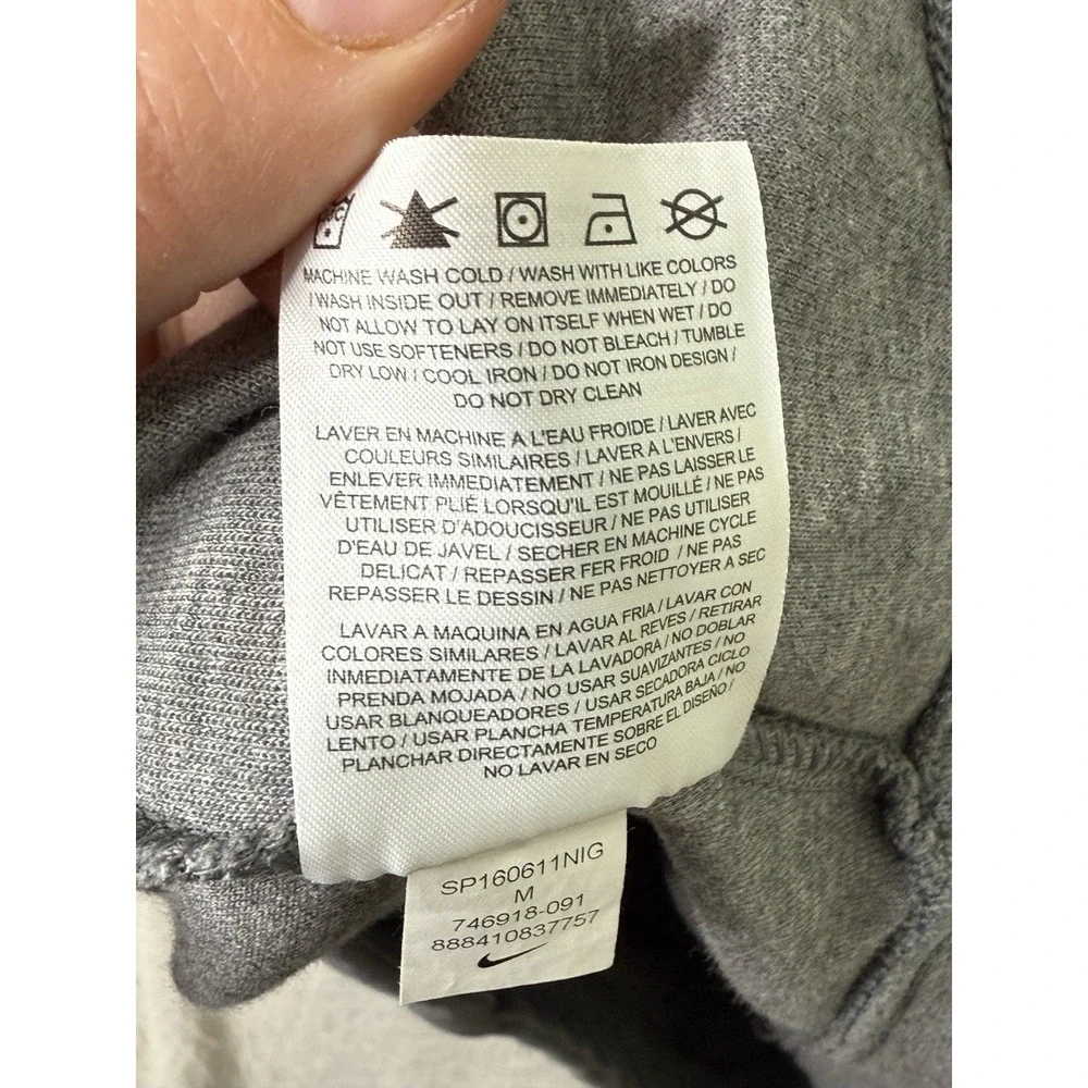 Nike Tech Fleece Dress Womens M Gray Short Sleeve Sweatshirt‎ Tunic 746918-091